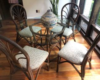 Vintage bamboo dining set