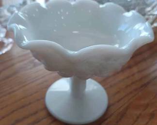 Ornate Milk Glassware