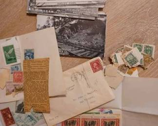 Vintage Post Cards and Stamps