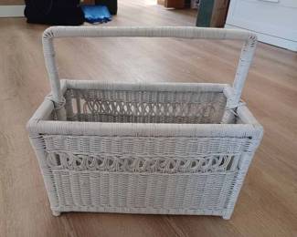 Wicker Magazine Rack