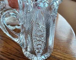 Ornate Crystal Pitcher