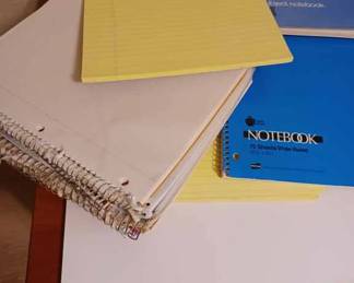 Stack of Notebook Tablets and Legal Pads