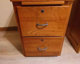 2-Drawer Wood File Cabinet