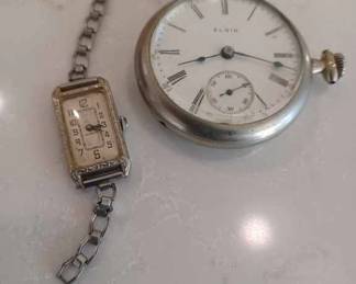 Vintage Ladies Watch, and One of Three Pocket Watches, all sold separately!