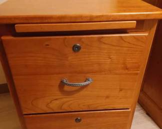 2-Drawer Wood File Cabinet