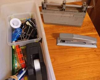 Container of Office Items