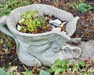 Very Cool Cement shoe planter