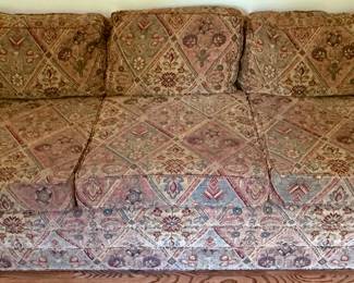 Yes, I know, we would have loved this sofa in Frat house back in the day before Ikea, Target and Wayfair, but it still has some life left in it as a Pet Sofa or 60's Themed room.