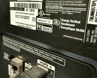 LG 70" Smart TV Model # 70UM6970PUA with Remote