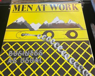 Collection of LP's 33RPM Men at Work