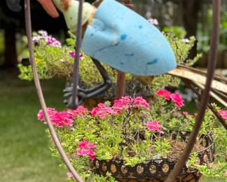 Very Cool Yard Art of bird on a perch