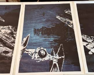 Set of 3 Star Wars prints on Canvas