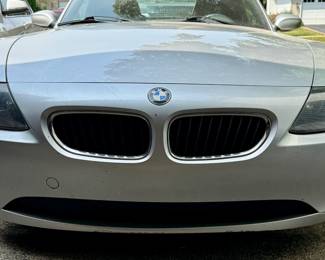 2005 BMW Z4 2.5i Convertible Roadster in Silver with Black Leather Interior and Manual Transmission 80K Miles