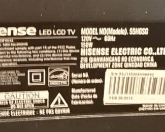 Hisense LCD/LED 55" HDTV