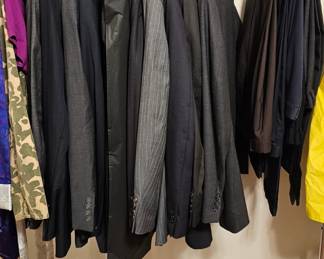 Men's suits Size 42 and dress slacks. 