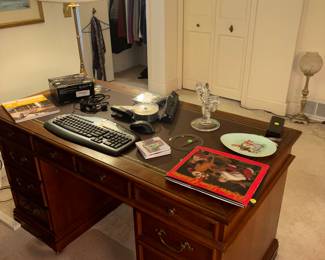leather-top executive desk