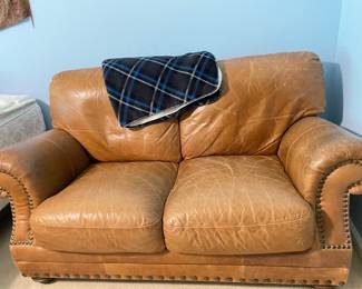 leather loveseat