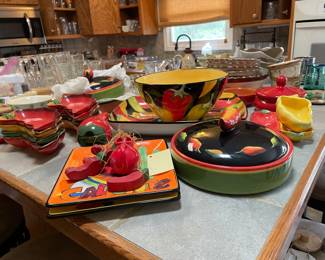 colorful dishes