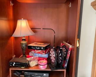 armoire, games & puzzles