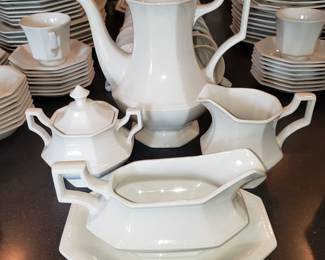 Johnson Brothers dishes 2 complete sets of 8 piece settings  plus extras