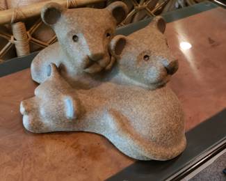 Signed bear sculpture John H Seymour
