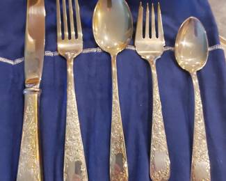 "OLD MARILAND " 10 place settings sterling flatware..50 pieces