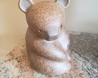 Signed John H Seymour bear sculpture