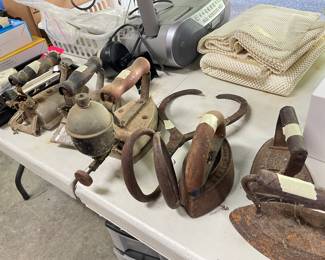 vintage sad iron collection