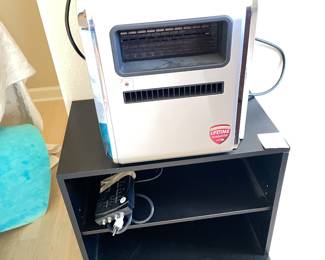 small heater (its black)