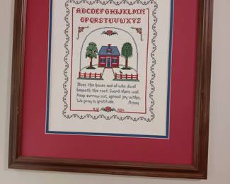 Cross stitch picture