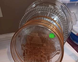 Collectible plates and crystal platters