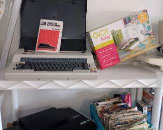 Electric typewriter, fabric 