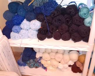 100 of skeins of yarn 