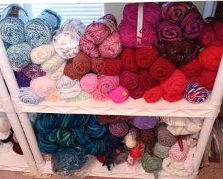 100"s of skeins of yarn 