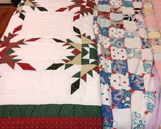 Many quilts and quilts tops