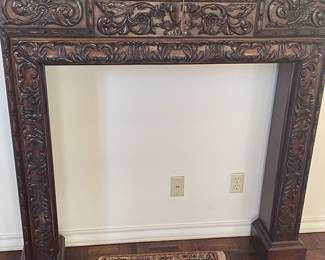 larger size carved wood mantle JUST BEAUTIFUL
