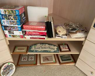 Wall art, cookbooks