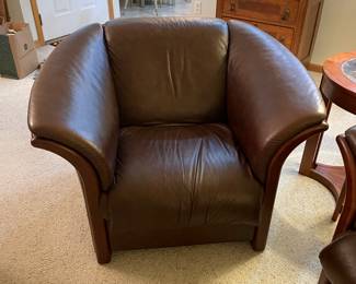 Side chair to match leather couch