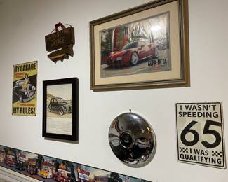 Garage wall art