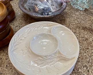 Vintage Portugese artichoke plates