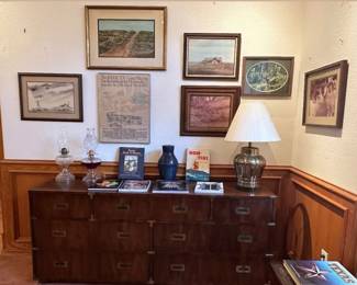 left Don Hutchins Texas artist, top William Hada, top right Jack Bryant Ft Worth Artist