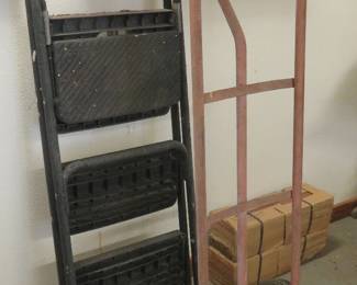 Painter's ladder, hand truck