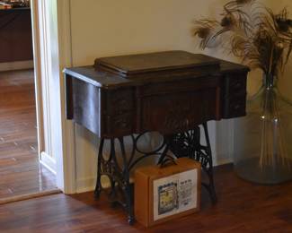Late 19th century New Home Tredle Sewing Machine