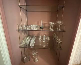 Shot glasses, cocktail glasses