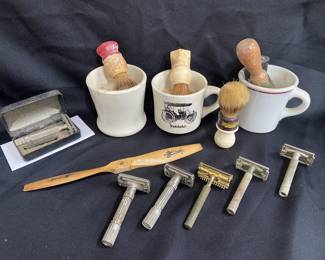 VINTAGE SHAVING ITEMS