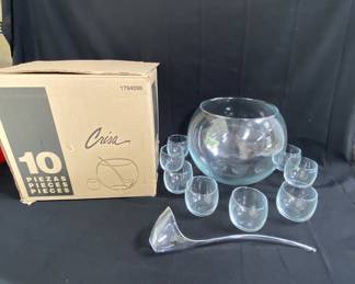 CRISA PUNCH BOWL SET