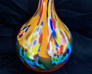 LARGE HEAVY TEARDROP VASE