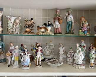 Occupied Japan figurines and others.