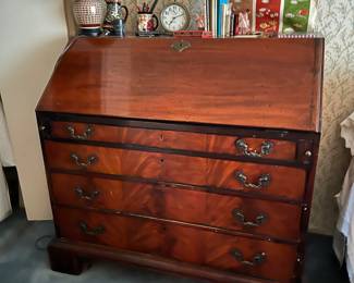 nice English secretary with drop-down writing space...