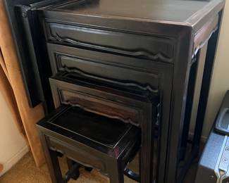 Rosewood nesting tables